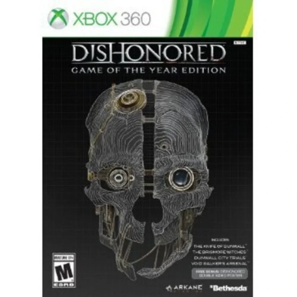 Dishonored --‎ Game of the Year Edition (Microsoft Xbox 360, 2013) CIB Complete